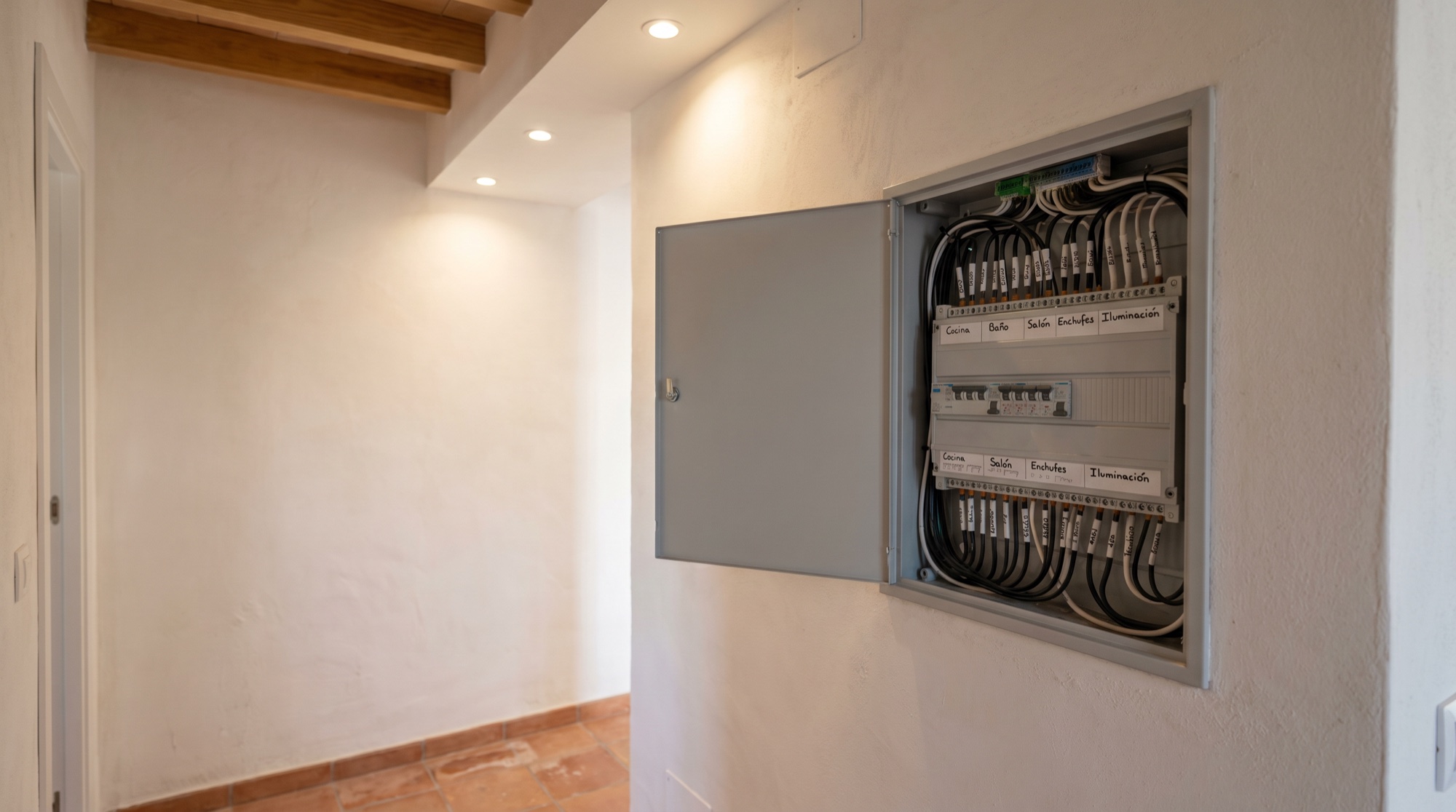 Falso techo de pladur con iluminación LED en Cádiz