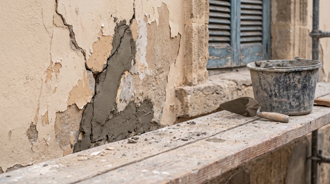 Reparación estructural de grietas y desconchados | Rehabilitación de fachadas